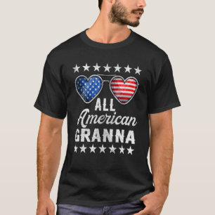 Grandma Fourth Of July Womens All American Granna T-Shirt