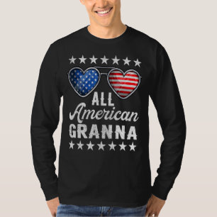 Grandma Fourth Of July Womens All American Granna T-Shirt
