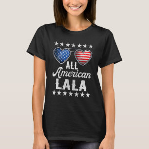 Grandma Fourth Of July Womens All American Lala T-Shirt