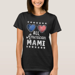 Grandma Fourth Of July Womens All American Mami T-Shirt