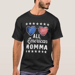 Grandma Fourth Of July  Womens All American Momma T-Shirt