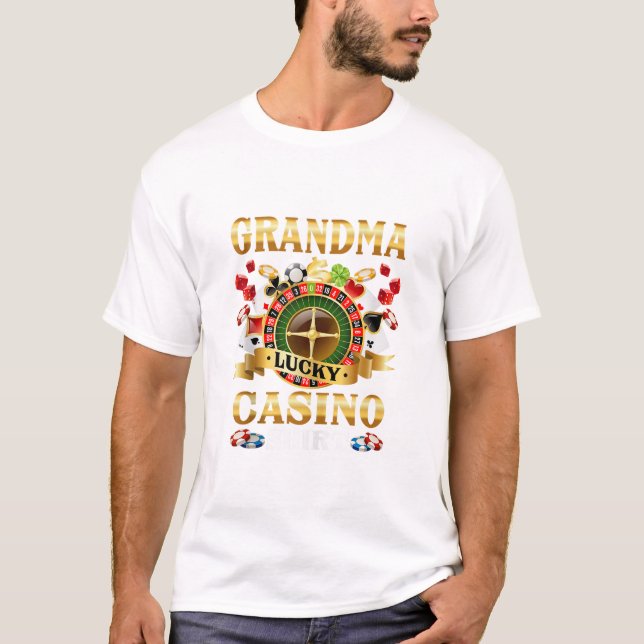 Grandma Funny Lucky Casino T-Shirt (Front)