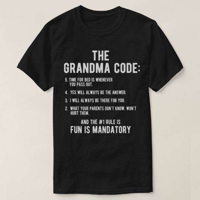 Grandma Gift From Granddaughter Grandson The Grand T-Shirt (Design Front)