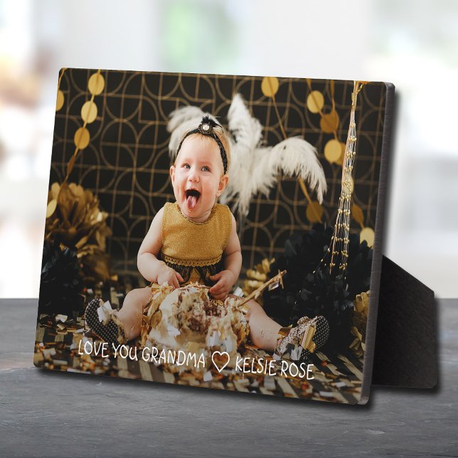 Grandma Gift Grandchild Photo  Plaque (Creator Uploaded)