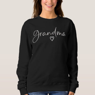 Grandma Gifts for Women Heart Mother's Day Grandma Sweatshirt