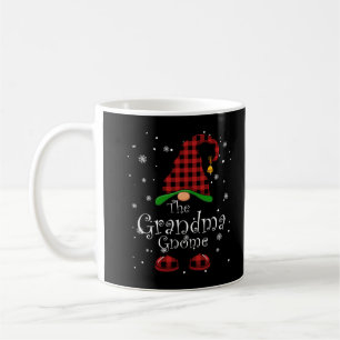Grandma Gnome Buffalo Plaid Matching Family Christ Coffee Mug
