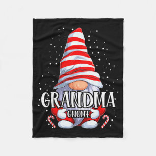 Grandma Gnome Christmas Pajamas Matching Family Gr Fleece Blanket
