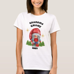 Grandma Gnome Christmas T-shirt