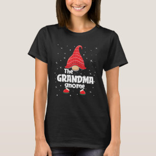 Grandma Gnome Family Matching Christmas Funny Gift T-Shirt