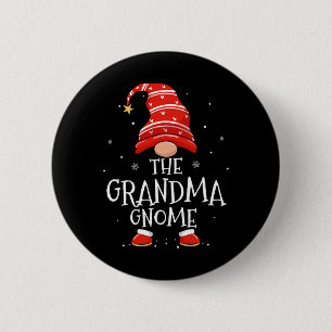 Grandma Gnome Xmas Family Matching Funny Christmas 6 Cm Round Badge