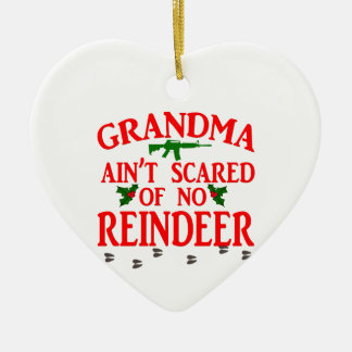 Grandma Got Ran Over Ceramic Ornament