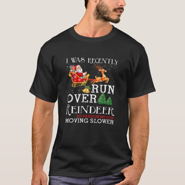 Grandma Got Run Over By A Reindeer Christmas So Pa T-Shirt (Front)
