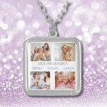 Grandma Grand Children Photo Collage Necklace<br><div class="desc">Our LOVE GRANDMA Photo Collage is more than just a present; it's a narrative of love,  laughter,  and legacy. Personalise with grandchildren's names and your favourite photos to create a keepsake that will be treasured forever. Nothing says 'I love you' like a collection of shared memories.</div>