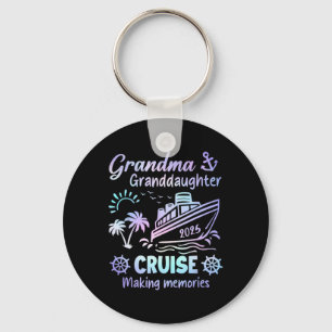 Grandma Granddaughter Cruise 2025 Memories Ship Tr Key Ring