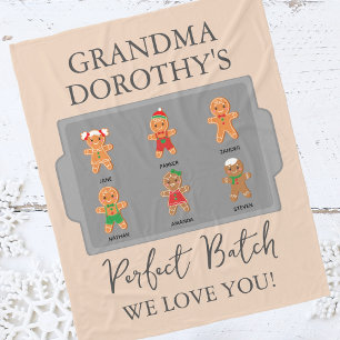 Grandma Grandkids Love Fleece Blanket