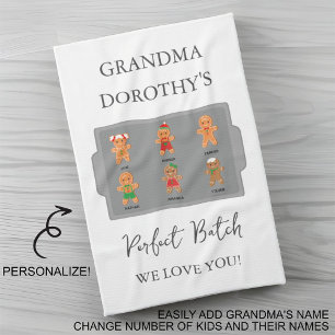 Grandma Grandkids We Love You Tea Towel