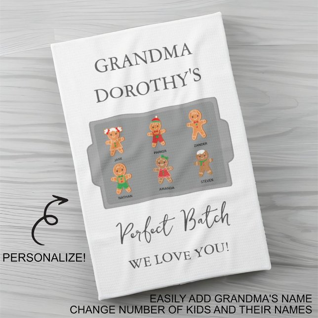 Grandma Grandkids We Love You Tea Towel (Creator Uploaded)