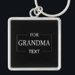 Grandma Grandmother Birthday Personalised Gift  Key Ring<br><div class="desc">You can customise it with your photo,  logo or with your text.  You can place them as you like on the customisation page. Modern,  unique,  simple,  or personal,  it's your choice.</div>