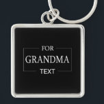 Grandma Grandmother Birthday Personalised Gift  Key Ring<br><div class="desc">You can customise it with your photo,  logo or with your text.  You can place them as you like on the customisation page. Modern,  unique,  simple,  or personal,  it's your choice.</div>