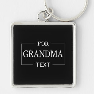 Grandma Grandmother Birthday Personalised Gift  Key Ring