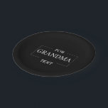 Grandma Grandmother Birthday Personalised Gift  Paper Plate<br><div class="desc">You can customise it with your photo,  logo or with your text.  You can place them as you like on the customisation page. Modern,  unique,  simple,  or personal,  it's your choice.</div>