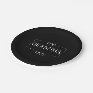 Grandma Grandmother Birthday Personalised Gift Paper Plate
