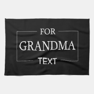 Grandma Grandmother Birthday Personalised Gift  Tea Towel