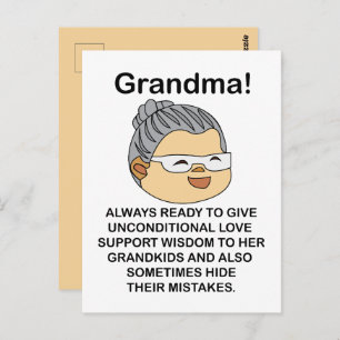 Grandma Grandmother Postcard