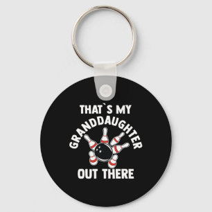 Grandma Grandpa Bowling Key Ring