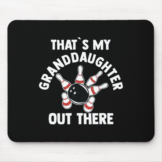 Grandma Grandpa Bowling  Mouse Pad (Front)