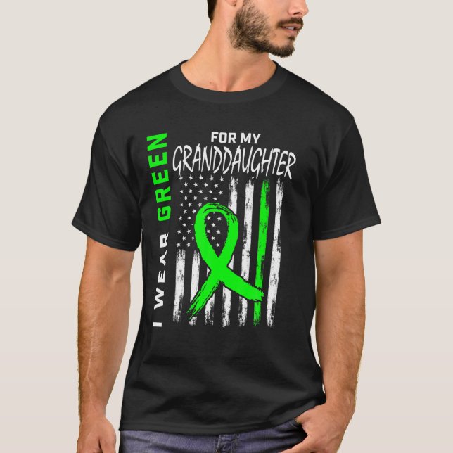 Grandma Grandpa Cerebral Palsy Awareness Granddaug T-Shirt (Front)