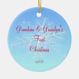 Grandma & Grandpa First Christmas Ornament