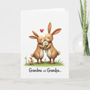 Grandma Grandpa Hugs Love Card