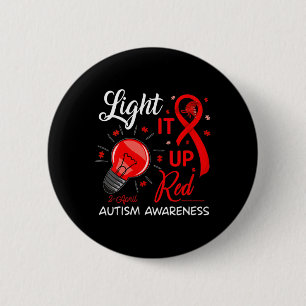 Grandma Grandpa I Wear Blue For My Grandson Autism 6 Cm Round Badge