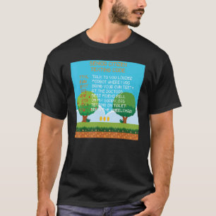 Grandma Grandpa Old People Senior Citizen Texting T-Shirt