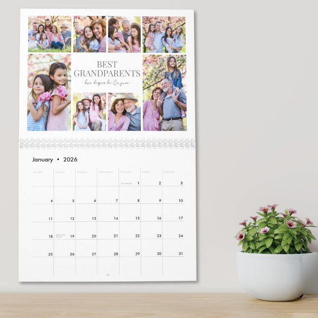 Grandma Grandpa Photo Collage Calendar (Grandma Grandpa Photo Collage Calendar)