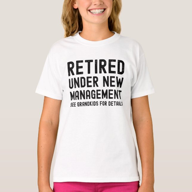 grandma grandpa retirement fathers mother's day T-Shirt (Front)