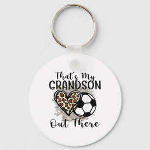 Grandma Grandpa Soccer Funny That's My Grandson Ou Key Ring