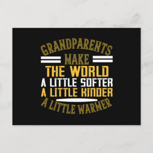 Grandma - Grandparents Make World Warmer Postcard