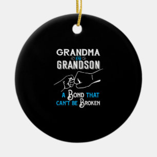 Grandma & Grandson Bond Premium Ceramic Ornament