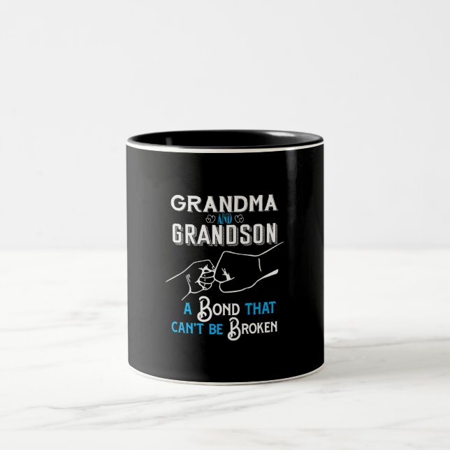 Grandma & Grandson Bond Premium Two-Tone Coffee Mug (Center)