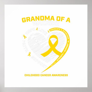 Grandma Grandson Granddaughter Childhood Gift Poster