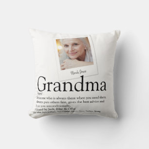 Grandma Granny Grandmother Definition Modern Photo Cushion