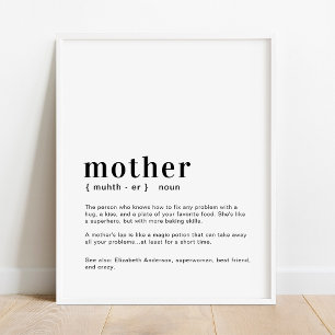 Grandma, Granny, Grandmother, Nana Definition Poster