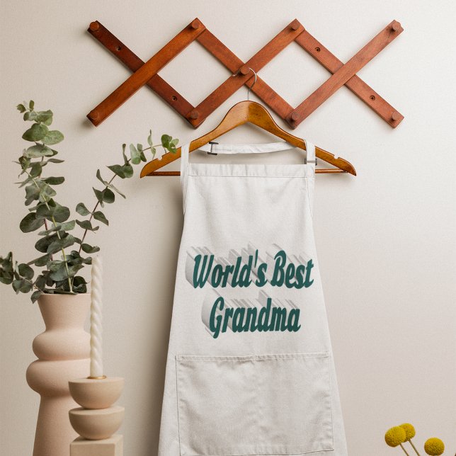 Grandma green text long apron (Creator Uploaded)