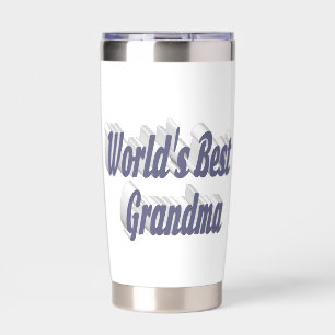 Grandma grey typography Mothers Day Insulated Tumbler