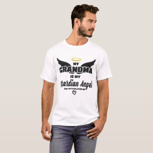 Grandma Guardian Angel Watches Over Me In Memory T-Shirt
