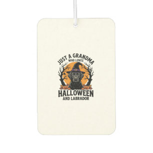 Grandma Halloween Labrador Funny Vintage_1 Car Air Freshener
