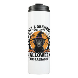 Grandma Halloween Labrador Funny Vintage_1 Thermal Tumbler