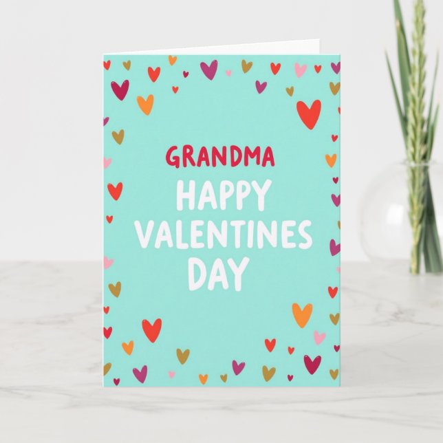 Grandma Happy Valentines Day Card (Front)